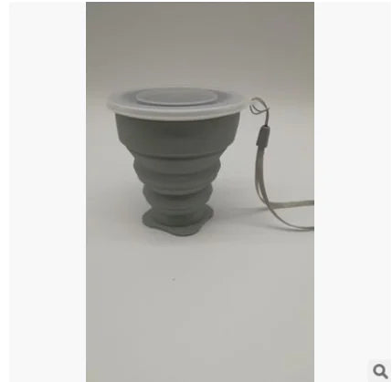 Portable Collapsible Silicone Water Cup with Multi-Function