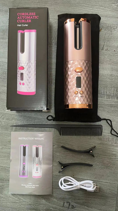 Portable USB Rechargeable Automatic Hair Curler (Mini)