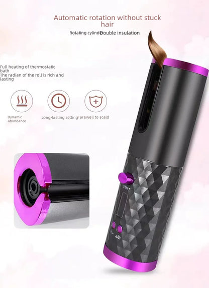 Portable USB Rechargeable Automatic Hair Curler (Mini)