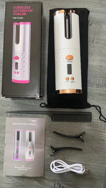 Portable USB Rechargeable Automatic Hair Curler (Mini)